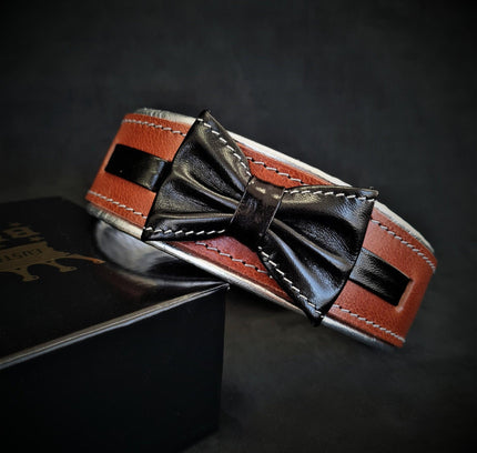 The "Bowtie" collar brown