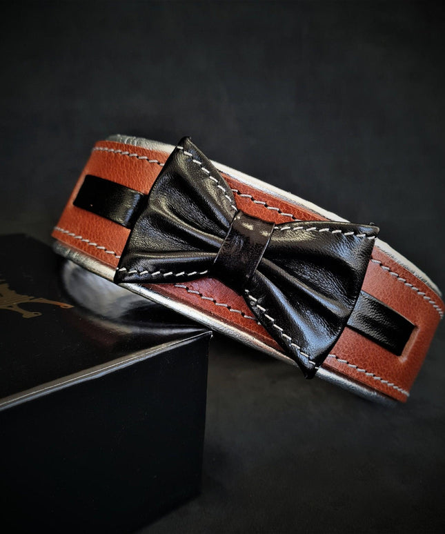 The "Bowtie" collar brown