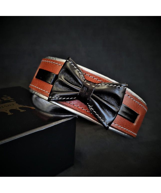 The "Bowtie" collar brown-0