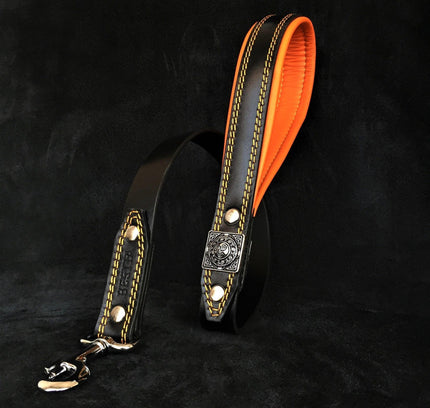 The "Eros" harness Black & Orange-1