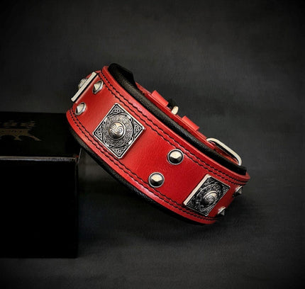 The "Eros" collar 2 inch wide Red-0