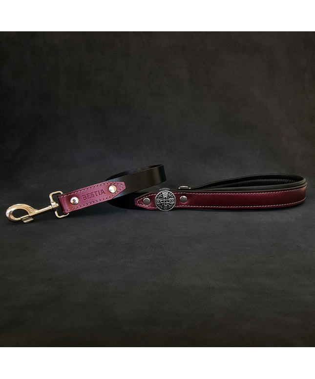 The "Hektor" Burgundy dog leash-LIMITED